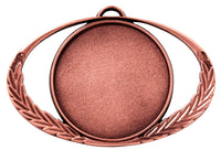 Thumbnail for Die Medaillen Fürth 92 x 57 mm PK79094g-E50 verfügen über ein Bronze-Finish mit runder Mitte und einem exklusiven Design, geschmückt mit einem dekorativen Lorbeerkranz auf einem ovalen Rahmen aus hochwertigem Material.