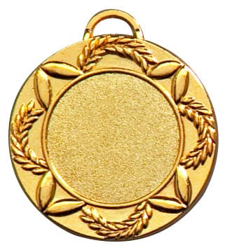 Medaillen Erlangen 40 mm PK79125g-E25 mit einem Lorbeerkranz-Design und einer leeren Mitte als Auszeichnung.