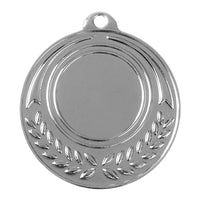 Thumbnail for Eine Medaille Esslingen 50 mm PK79249g-E25 aus hochwertigem Material, mit einer leeren Mitte und einem exklusiven Design mit einem Lorbeerkranz an der Unterseite und einer Schlaufe an der Oberseite zur Befestigung.