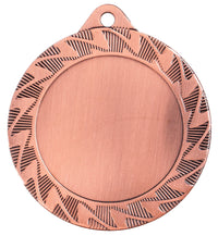 Thumbnail for Runde Bronzemedaille mit dekorativem Rand und leerer Mitte zum Gravieren, eine hochwertige Medaille von Würzburg, 70 mm, PK79310g-E50.
