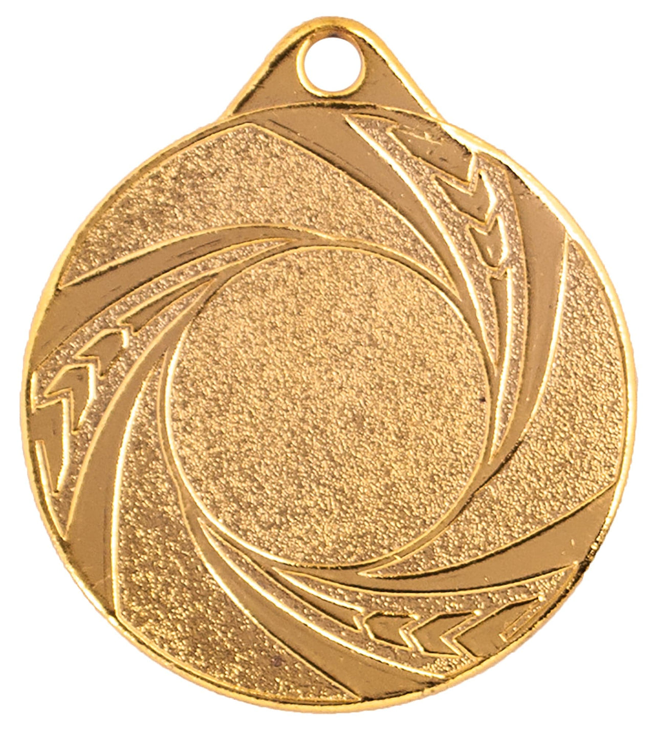 Goldmedaille Medaillen Iserlohn 50 mm PK79313g-E25 mit leerem Zentrum als Erinnerungsstück und dekorativem Rand.