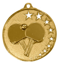 Thumbnail for Goldmedaille mit Tischtennisschläger-Design und Sternen von POMEKI.