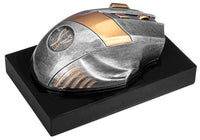 Thumbnail for Eine Trophäe Computer Maus 70 mm x 150 mm PK739678-62593-E25 in Form einer Computermaus mit einem Glühbirnensymbol, die auf einem schwarzen Sockel ruht.