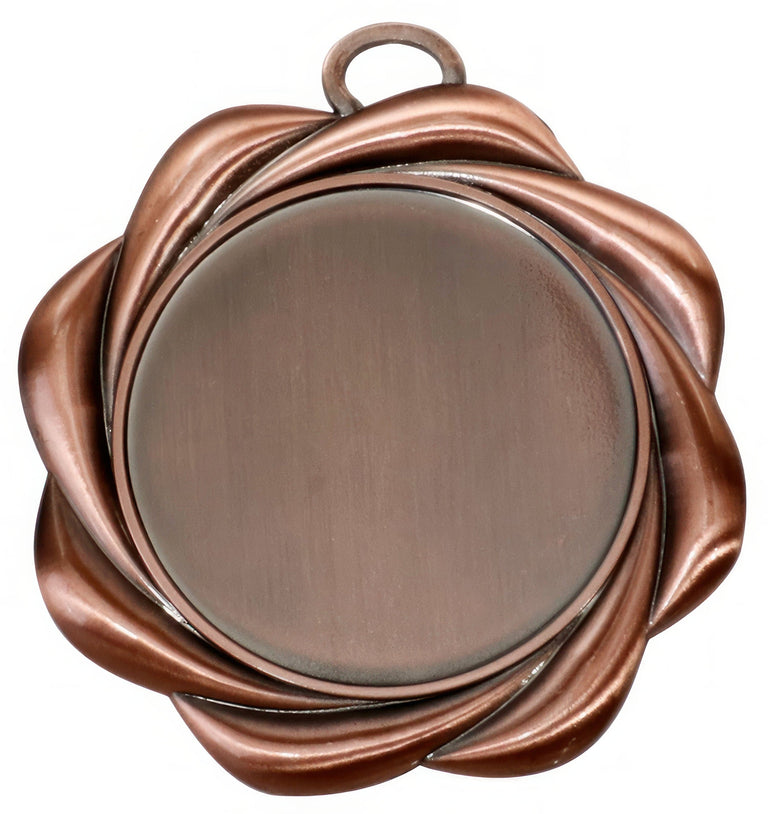 Eine Medaillen Nürnberg 70 mm mit runder Mitte und dekorativem, blumenähnlichem Rand, gefertigt aus hochwertigem Material für ein exklusives Design.