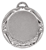 Thumbnail for Eine Medaille Norderstedt 70 mm aus hochwertigem Material, mit einem verzierten Rand um eine leere, runde Mitte und einer kleinen Schleife an der Oberseite. Dieses exklusive Design sorgt dafür, dass es in jeder Medaillensammlung hervorsticht.