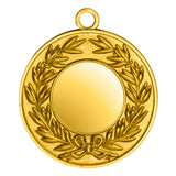 Thumbnail for Das aus hochwertigen Materialien gefertigte Medaillen Gießen 50 mm verfügt über eine leere Mitte und ist von einem exklusiven Design eines detaillierten Lorbeerkranzes umgeben.