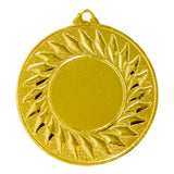 Goldmedaille mit Lorbeerkranz-Design und blanker Mitte, perfekt als Auszeichnung, POMEKI Medaillen Tübingen 50 mm ist ideal für Preisverleihungen.