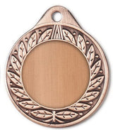 Thumbnail for Runde bronzene Medaille Pforzheim 40 mm mit dekorativem Rand und leerem Zentrum.
