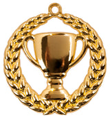 Thumbnail for Goldene Medaille mit Pokal-Motiv, umgeben von einem Lorbeerkranz. Medaillen Hannover 70 mm von POMEKI.
