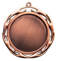 Thumbnail for Die Medaillen Lünen 70 mm PK79322g-E50 ist eine einfache Bronzemedaille mit leerer Mitte und dekorativem Schleifenranddesign. Sie ist aus hochwertigem Material gefertigt und verfügt über ein kleines Loch an der Oberseite zum Befestigen eines Bandes.