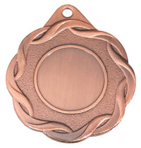 Thumbnail for Bronzenes POMEKI-Auszeichnungsmedaillon mit leerer Mitte isoliert auf weißem Hintergrund.