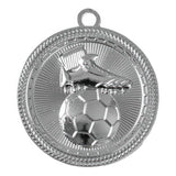 Thumbnail for Eine exklusive Auszeichnung: Eine Silbermedaille mit dem Relief des Fußballschuh Medaillen Lübeck 50 mm und Bälle von POMEKI.