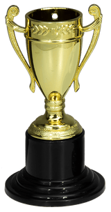 Thumbnail for Ein goldener Pokal auf schwarzem Sockel als POMEKI Pokale Wilhelmshaven 3-er Pokalserie 105 mm